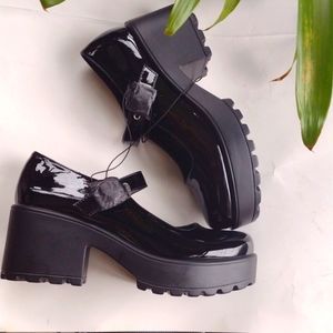 Seychelles Anthropologie Mary Jane Platform Chunky Heels